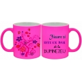 Cană neon pink, Fiecare zi este un dar...
